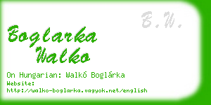 boglarka walko business card