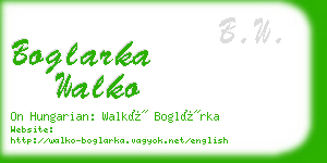 boglarka walko business card